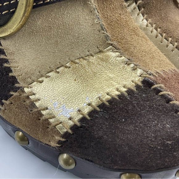 Coach Sebrina leather/suede patchwork mule heels Size 7.5 - Picture 9 of 9